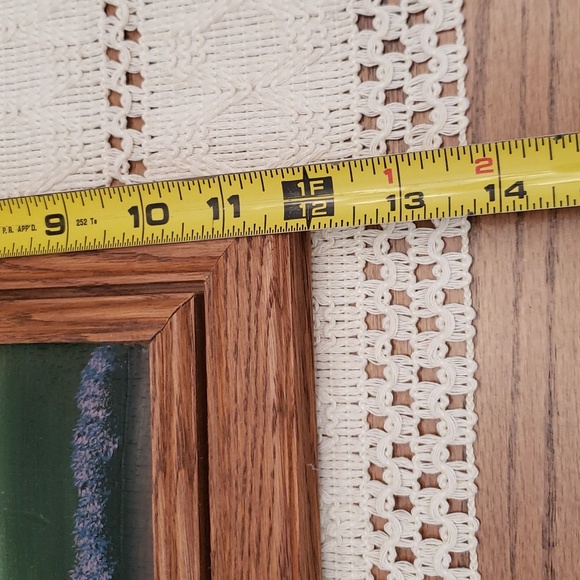 Hand painted oil on wood. 21.25"x11.5" - Picture 7 of 7